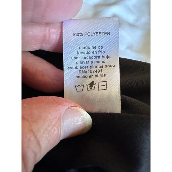 Bloomfield Women's Lace Dress Juniors Size M Black Lace Peasant Boho Ruffle Hem - Picture 8 of 12